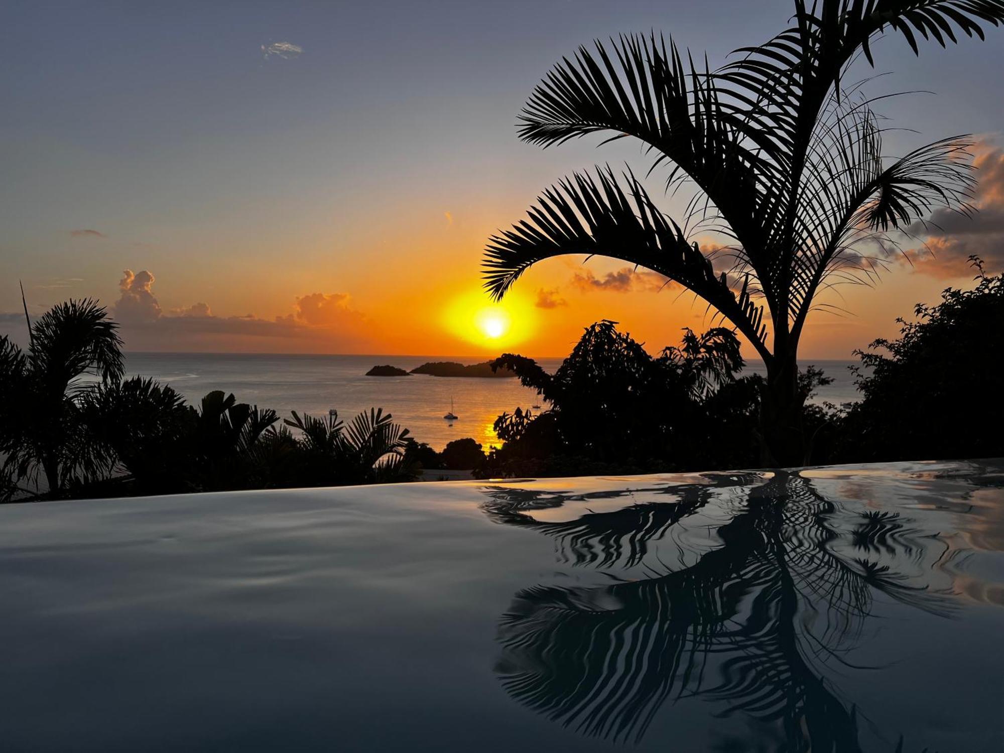 Sunset Palm - Villa Creole Avec Piscine Face Au Coucher De Soleil Et A La Reserve Cousteau 부이영뜨 외부 사진